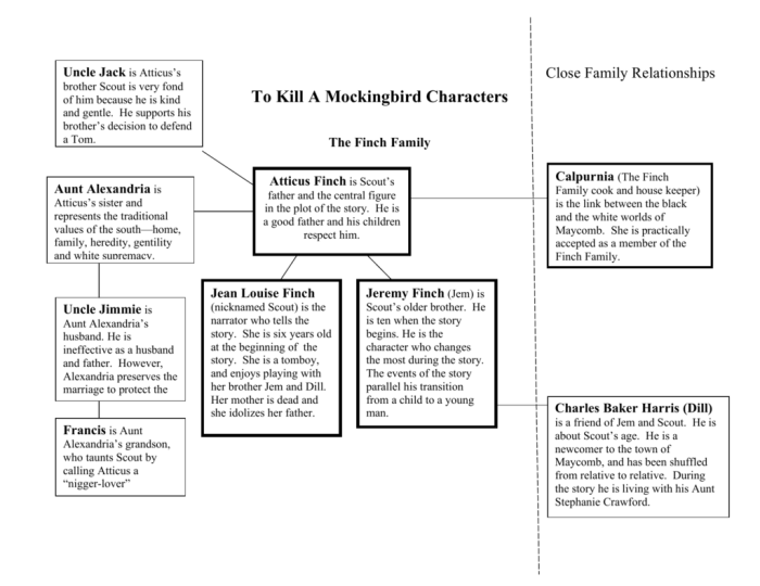 To kill a mockingbird plot chart