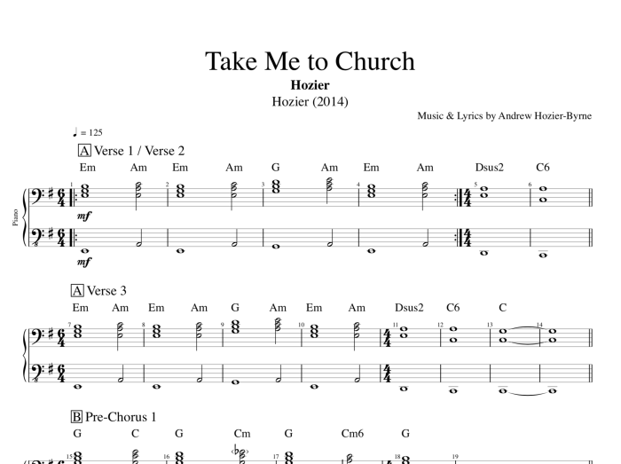 Take me to church перевод