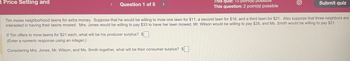 Tim mows neighborhood lawns for extra money