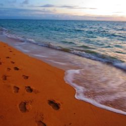 Sand footsteps