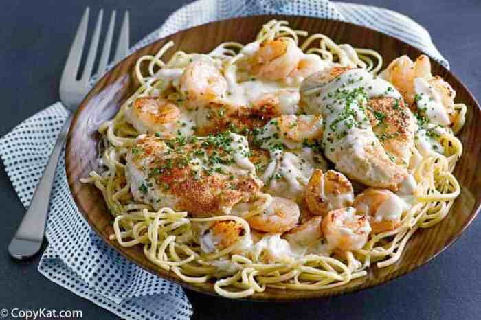 Outback steakhouse queensland chicken and shrimp pasta