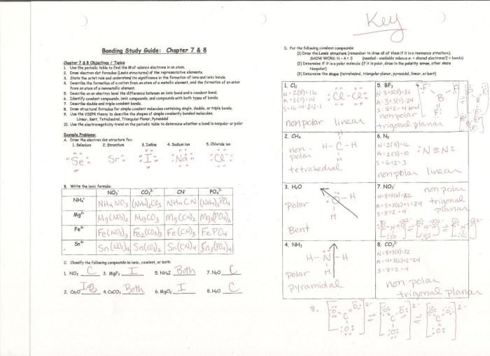 Naming and writing covalent molecules notes answer key